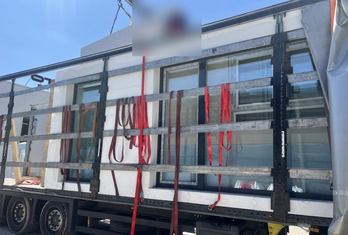 Fertig eingebaute Fenster